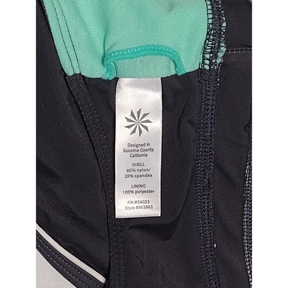 Athleta Swim Twist Back Tankini Top Black Size Small Women's - Picture 4 of 4